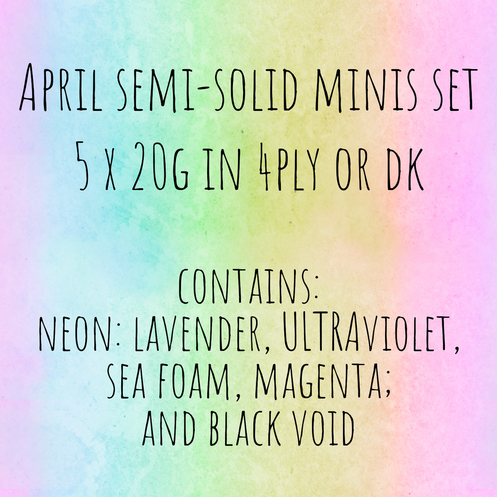 April Semi-solid Minis Set // Available until 7th April