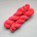 Insane Neon Coral Pink Mohair