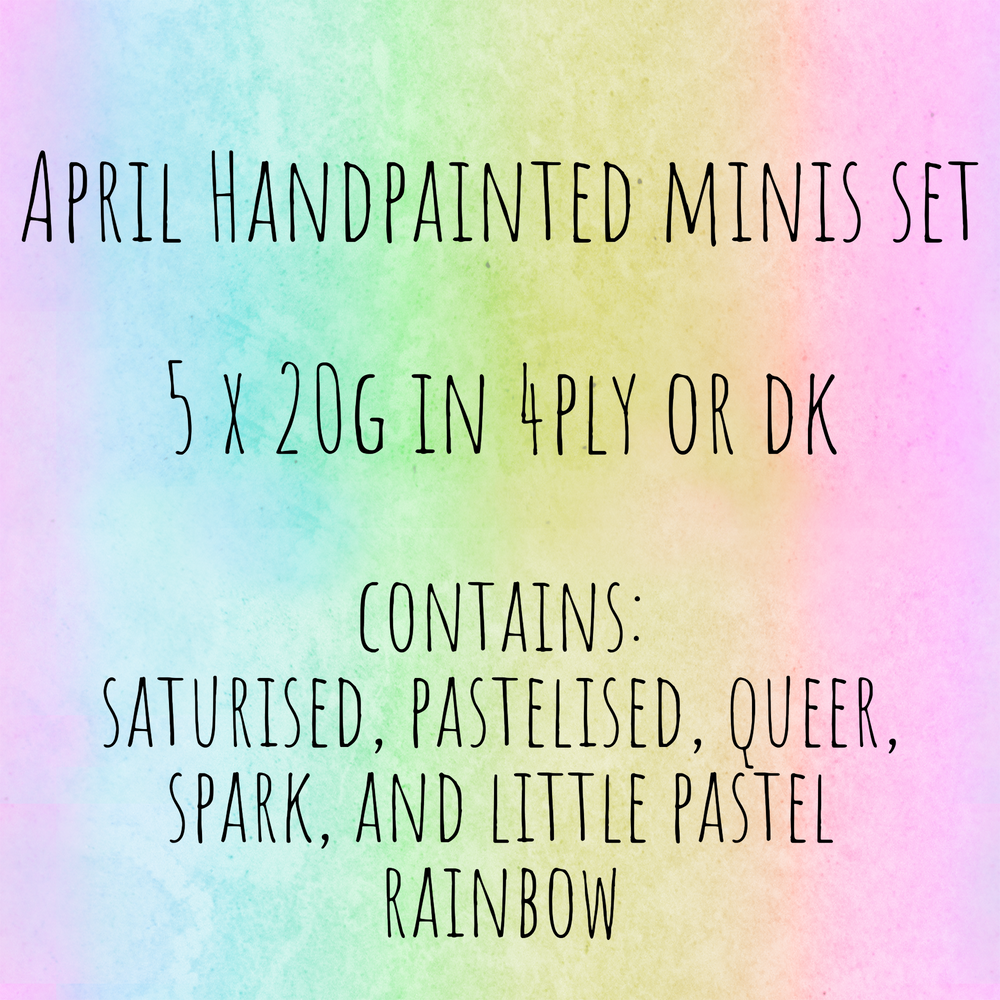 April Handpainted Minis Set // Available until 7th April