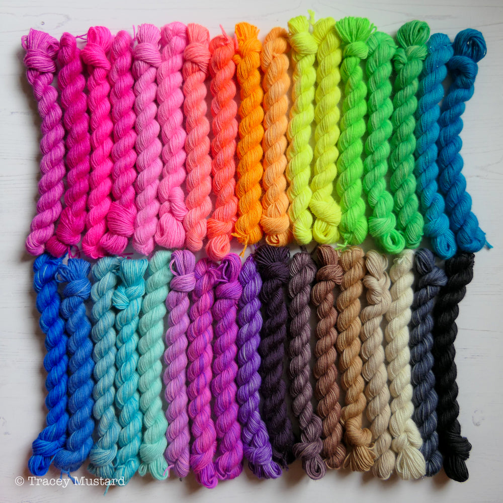 
            
                Load image into Gallery viewer, Huge Semi-Solid Hodge Podge Bundle 13.09-2 // 34 x 4ply 20g (one is 14g) // RTS
            
        
