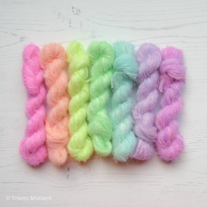 Neon Pastels Suri Silk Lace Rainbow Bundle // 5g & 10g // RTS