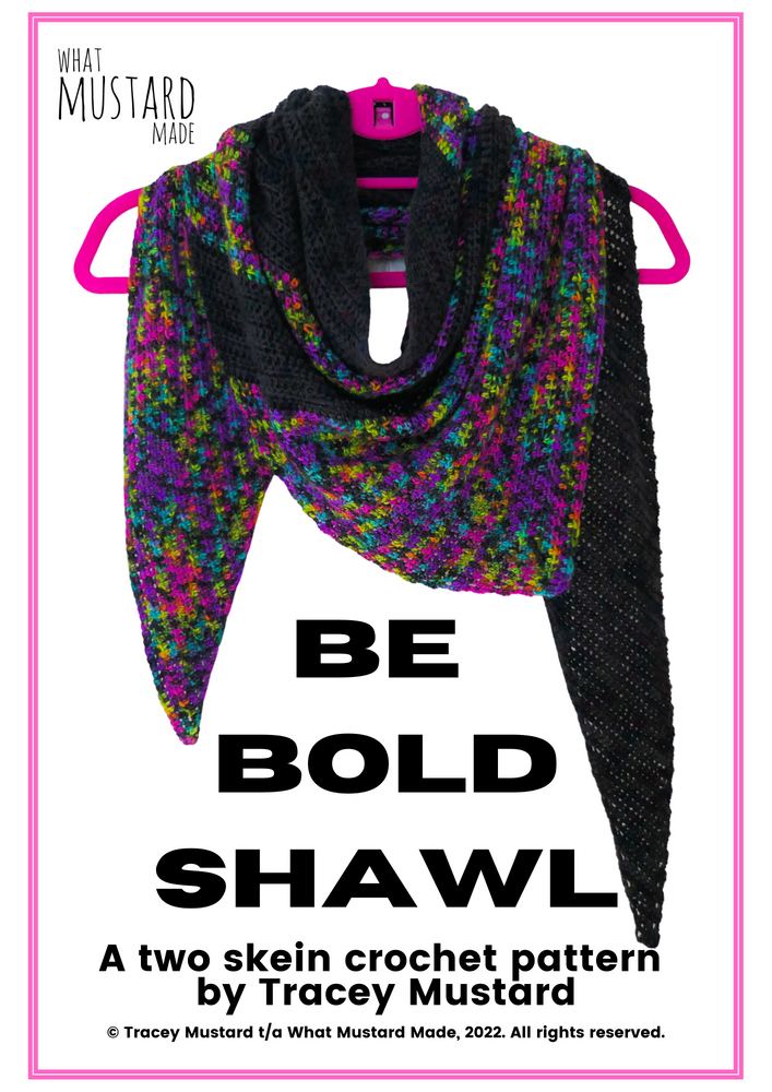 
            
                Load image into Gallery viewer, Be Bold Shawl crochet pattern // PDF
            
        